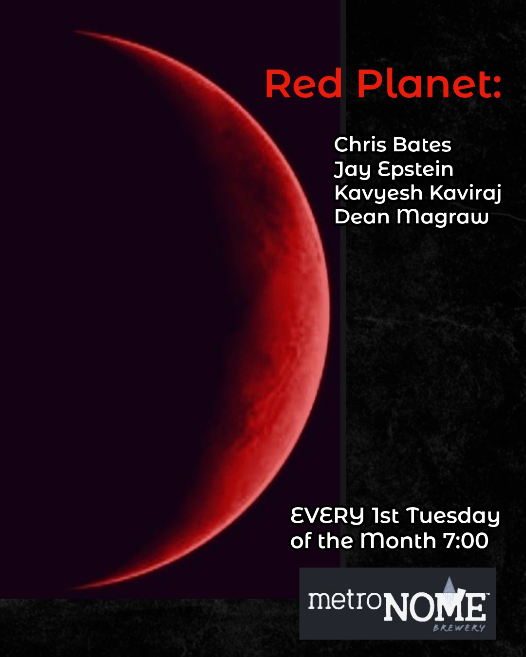 Red Planet artwork from MetroNOME Brewery